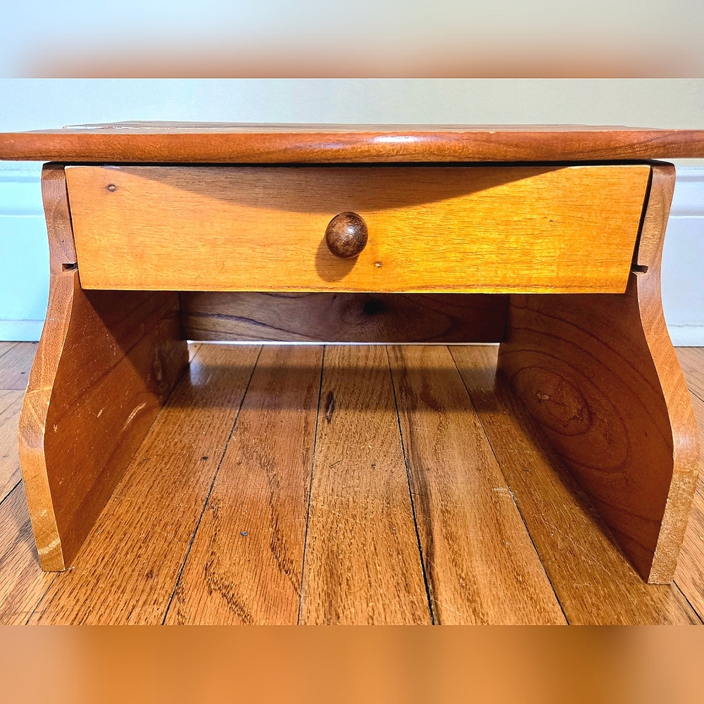 Wooden Side Table with Drawer